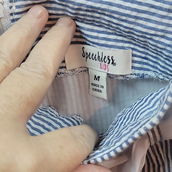 Adorable Speechless Kids Searsucker Skorts - Picture 2 of 5